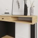 Κονσόλα Sirius Megapap χρώμα sapphire oak - silky black 100x35x79εκ. Κονσόλα Sirius Megapap χρώμα sapphire oak - silky black 100x35x79εκ.