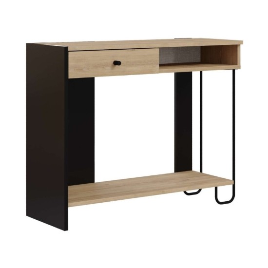 Κονσόλα Sirius Megapap χρώμα sapphire oak - silky black 100x35x79εκ. Κονσόλα Sirius Megapap χρώμα sapphire oak - silky black 100x35x79εκ.