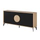 Μπουφές Gora Megapap χρώμα sapphire oak - silky black 180x40x82εκ. Μπουφές Gora Megapap χρώμα sapphire oak - silky black 180x40x82εκ.