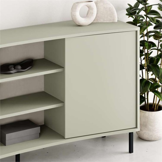 Μπουφές Frem Megapap χρώμα ash green 150x40x81εκ. Μπουφές Frem Megapap χρώμα ash green 150x40x81εκ.