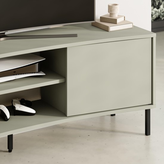Έπιπλο τηλεόρασης Frem Megapap χρώμα ash green 150x40x55εκ. Έπιπλο τηλεόρασης Frem Megapap χρώμα ash green 150x40x55εκ.