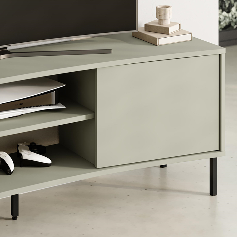 Έπιπλο τηλεόρασης Frem Megapap χρώμα ash green 150x40x55εκ.