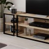 Έπιπλο τηλεόρασης γωνιακό Echo Megapap χρώμα sapphire oak 98x37x45εκ.
