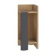 Κομοδίνο Elos Megapap δεξί χρώμα sapphire oak - ανθρακί 25x27x60εκ. Κομοδίνο Elos Megapap δεξί χρώμα sapphire oak - ανθρακί 25x27x60εκ.
