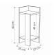 Κομοδίνο Elos Megapap αριστερό χρώμα sapphire oak - ανθρακί 25x27x60εκ. Κομοδίνο Elos Megapap αριστερό χρώμα sapphire oak - ανθρακί 25x27x60εκ.