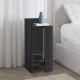 Κομοδίνο Elos Megapap αριστερό χρώμα black wood 25x27x60εκ. Κομοδίνο Elos Megapap αριστερό χρώμα black wood 25x27x60εκ.