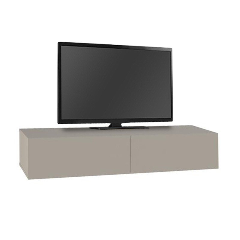 Έπιπλο τηλεόρασης επιτοίχιο Francy Megapap χρώμα sandstone 135x31,7x25εκ.