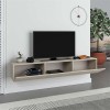 Έπιπλο τηλεόρασης επιτοίχιο Francy Megapap χρώμα sandstone 180x30x30εκ.