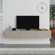 Έπιπλο τηλεόρασης επιτοίχιο Francy Megapap χρώμα sandstone 180x30x30εκ. Έπιπλο τηλεόρασης επιτοίχιο Francy Megapap χρώμα sandstone 180x30x30εκ.