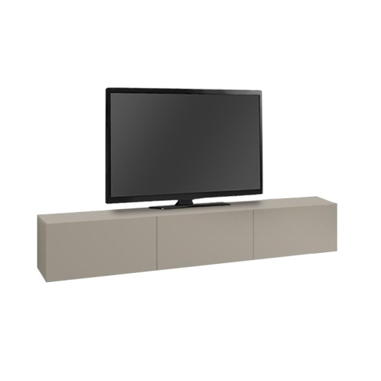 Έπιπλο τηλεόρασης επιτοίχιο Francy Megapap χρώμα sandstone 180x30x30εκ. Έπιπλο τηλεόρασης επιτοίχιο Francy Megapap χρώμα sandstone 180x30x30εκ.