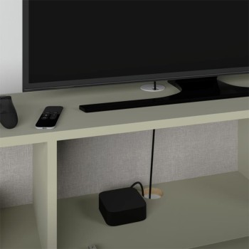 Έπιπλο τηλεόρασης επιτοίχιο Francy Megapap χρώμα ash green 180x30x30εκ.