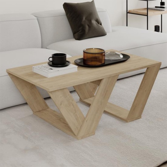 Τραπεζάκι σαλονιού Pipra Megapap χρώμα sapphire oak 110x60x40εκ. Τραπεζάκι σαλονιού Pipra Megapap χρώμα sapphire oak 110x60x40εκ.