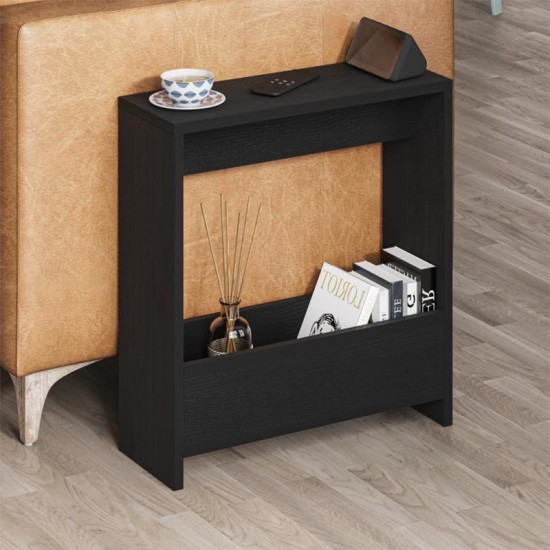 Τραπεζάκι βοηθητικό Simpi Megapap χρώμα black wood 55x20x60εκ. Τραπεζάκι βοηθητικό Simpi Megapap χρώμα black wood 55x20x60εκ.