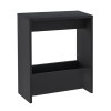 Τραπεζάκι βοηθητικό Simpi Megapap χρώμα black wood 55x20x60εκ.