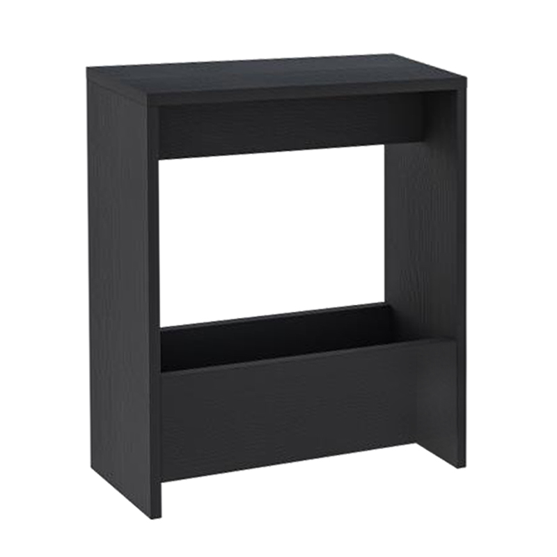 Τραπεζάκι βοηθητικό Simpi Megapap χρώμα black wood 55x20x60εκ.