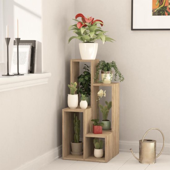 Ραφιέρα - Ανθοστήλη Sule Megapap χρώμα sapphire oak 84x20x89εκ. Ραφιέρα - Ανθοστήλη Sule Megapap χρώμα sapphire oak 84x20x89εκ.