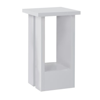 Τραπεζάκι βοηθητικό Tasos Megapap χρώμα λευκό 30x30x50,3εκ.