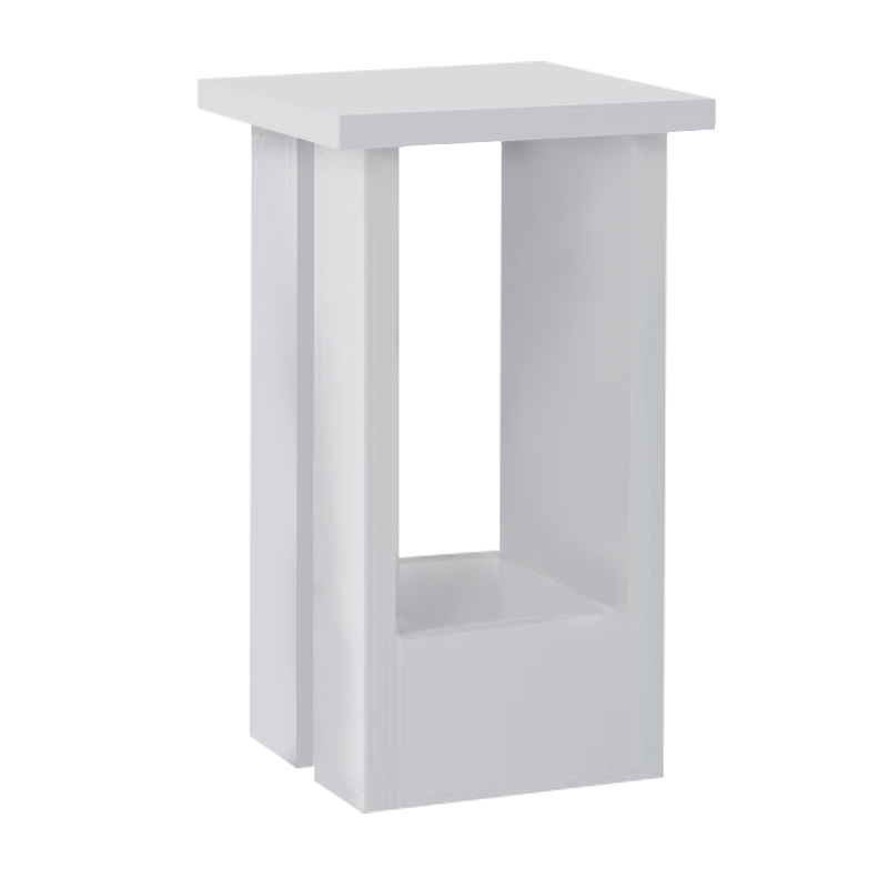 Τραπεζάκι βοηθητικό Tasos Megapap χρώμα λευκό 30x30x50,3εκ.