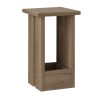 Τραπεζάκι βοηθητικό Tasos Megapap χρώμα sepet oak 30x30x50,3εκ.