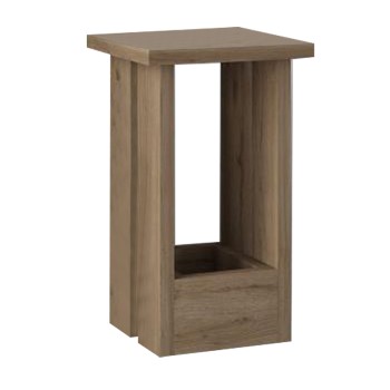Τραπεζάκι βοηθητικό Tasos Megapap χρώμα sepet oak 30x30x50,3εκ.