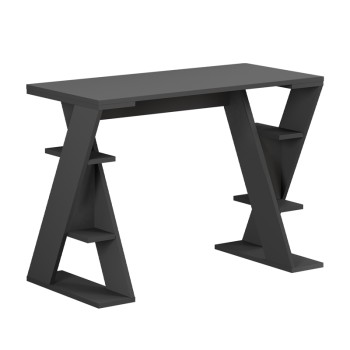 Γραφείο εργασίας Papillon Megapap χρώμα ανθρακί 106x50x75εκ