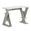 Γραφείο εργασίας Papillon Megapap χρώμα ash green - λευκό 106x50x75εκ