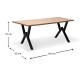Τραπέζι Walter Megapap Mdf - μεταλλικό χρώμα ακακίας 140x80x75εκ. Τραπέζι Walter Megapap Mdf - μεταλλικό χρώμα ακακίας 140x80x75εκ.