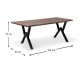 Τραπέζι Walter Megapap Mdf - μεταλλικό χρώμα καρυδί 160x80x75εκ. Τραπέζι Walter Megapap Mdf - μεταλλικό χρώμα καρυδί 160x80x75εκ.