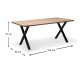 Τραπέζι Jeremy Megapap Mdf - μεταλλικό χρώμα ακακίας 160x80x75εκ. Τραπέζι Jeremy Megapap Mdf - μεταλλικό χρώμα ακακίας 160x80x75εκ.
