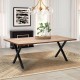 Τραπέζι Jeremy Megapap Mdf - μεταλλικό χρώμα ακακίας 200x100x75εκ. Τραπέζι Jeremy Megapap Mdf - μεταλλικό χρώμα ακακίας 200x100x75εκ.