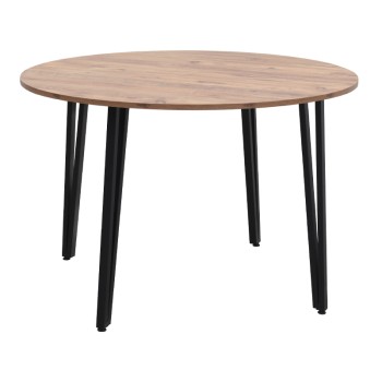 Τραπέζι Zeno Megapap χρώμα ακακίας Ø110x73,5εκ.