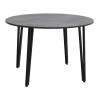 Τραπέζι Zeno Megapap χρώμα σκούρο γκρι σκυροδέματος Ø110x73,5εκ.