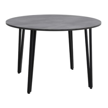 Τραπέζι Zeno Megapap χρώμα σκούρο γκρι σκυροδέματος Ø110x73,5εκ.