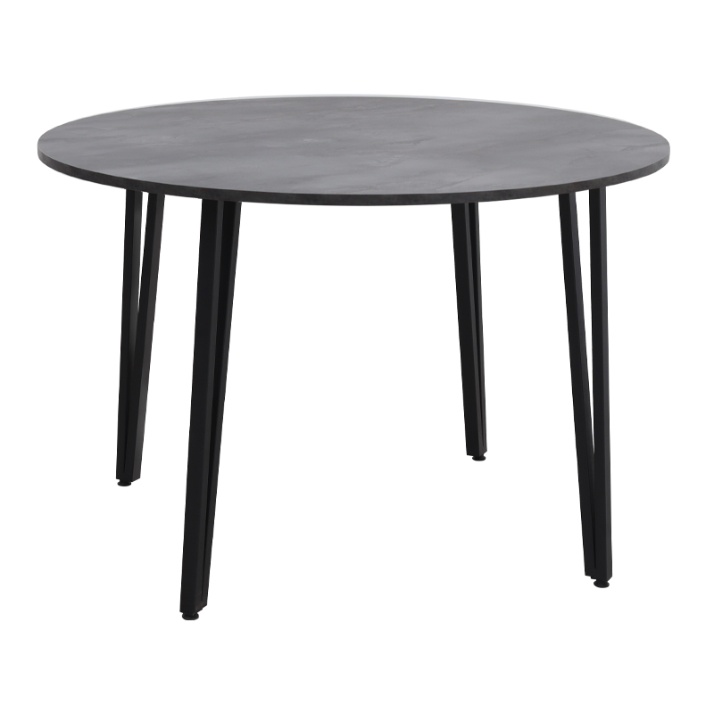 Τραπέζι Zeno Megapap χρώμα σκούρο γκρι σκυροδέματος Ø110x73,5εκ.