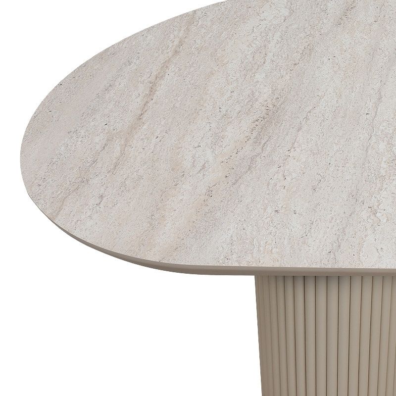 Τραπέζι Hazar Megapap Mdf χρώμα travertine - sandstone 180x90x77εκ.