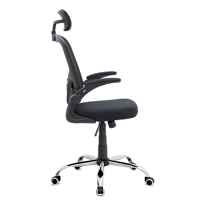 Καρέκλα γραφείου διευθυντική Falcon Megapap με ύφασμα Mesh χρώμα μαύρο 68x65x119/129εκ.