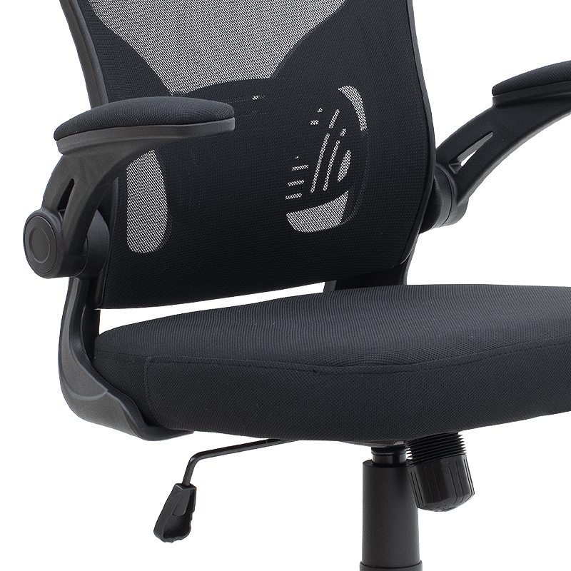 Καρέκλα γραφείου διευθυντική Falcon Megapap με ύφασμα Mesh χρώμα μαύρο 68x65x119/129εκ.