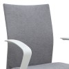 Καρέκλα γραφείου Berlin Megapap υφασμάτινη χρώμα γκρι - λευκό 64x63x89/96εκ.