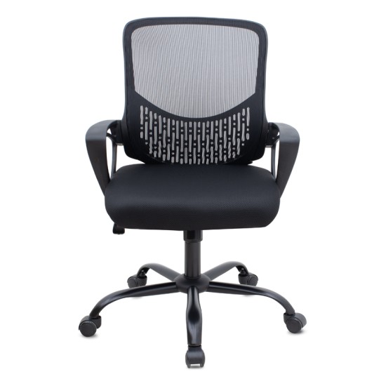 Καρέκλα γραφείου Freda Megapap με ύφασμα Mesh χρώμα μαύρο 65x65x90/100εκ. Καρέκλα γραφείου Freda Megapap με ύφασμα Mesh χρώμα μαύρο 65x65x90/100εκ.