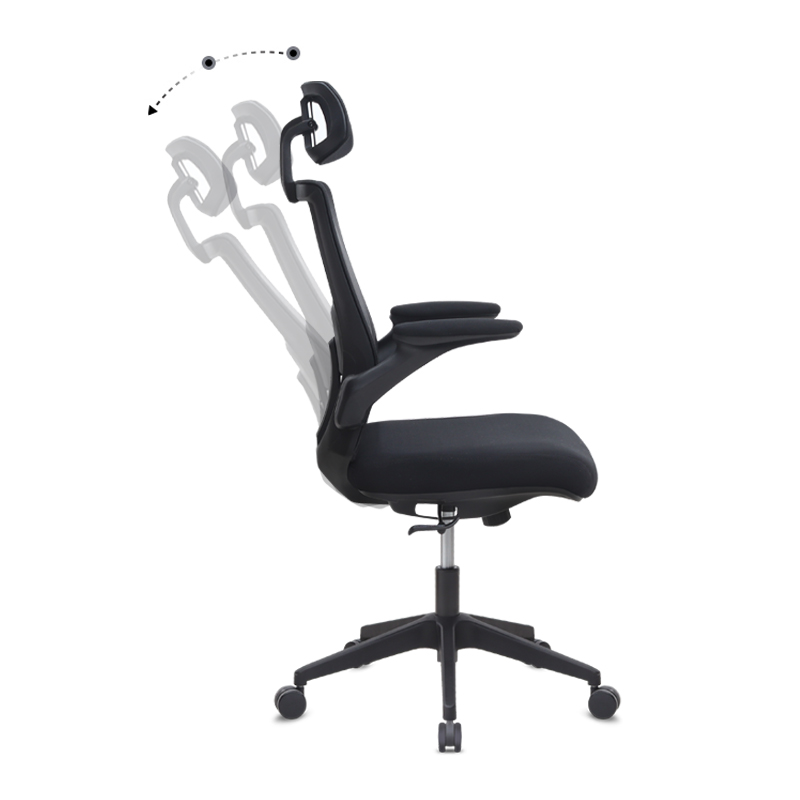 Καρέκλα γραφείου διευθυντική Belora Megapap με ύφασμα Mesh χρώμα μαύρο 63,5x62x117/127εκ.