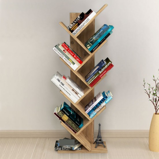 Βιβλιοθήκη μελαμίνης Milton Megapap χρώμα pine oak 44x22x121εκ. Βιβλιοθήκη μελαμίνης Milton Megapap χρώμα pine oak 44x22x121εκ.