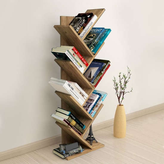 Βιβλιοθήκη μελαμίνης Milton Megapap χρώμα pine oak 44x22x121εκ. Βιβλιοθήκη μελαμίνης Milton Megapap χρώμα pine oak 44x22x121εκ.