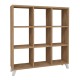 Βιβλιοθήκη μελαμίνης Saul Megapap χρώμα pine oak 88,2x20x88,2εκ. Βιβλιοθήκη μελαμίνης Saul Megapap χρώμα pine oak 88,2x20x88,2εκ.