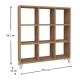 Βιβλιοθήκη μελαμίνης Saul Megapap χρώμα pine oak 88,2x20x88,2εκ. Βιβλιοθήκη μελαμίνης Saul Megapap χρώμα pine oak 88,2x20x88,2εκ.