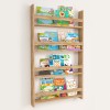 Επιτοίχια βιβλιοθήκη - ραφιέρα Montessori Megapap χρώμα pine oak 74x10x120εκ.