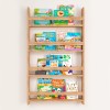Επιτοίχια βιβλιοθήκη - ραφιέρα Montessori Megapap χρώμα pine oak 74x10x120εκ.