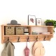 Κρεμάστρα τοίχου Ottila Megapap από μελαμίνη χρώμα pine oak 120x22x37εκ. Κρεμάστρα τοίχου Ottila Megapap από μελαμίνη χρώμα pine oak 120x22x37εκ.