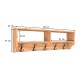 Κρεμάστρα τοίχου Ottila Megapap από μελαμίνη χρώμα pine oak 120x22x37εκ. Κρεμάστρα τοίχου Ottila Megapap από μελαμίνη χρώμα pine oak 120x22x37εκ.