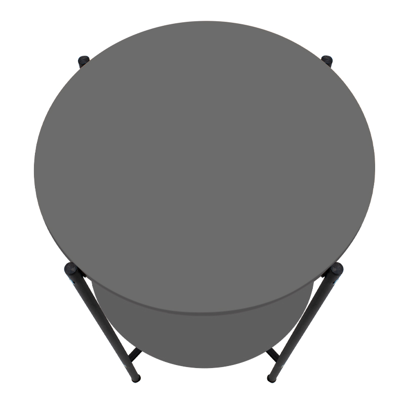 Βοηθητικό τραπεζάκι Argento Megapap χρώμα ανθρακί 43x43x60εκ.