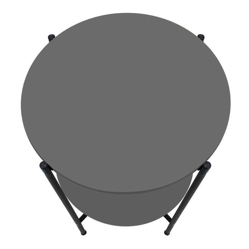 Τραπεζάκι βοηθητικό Argento Megapap χρώμα ανθρακί 43x43x60εκ.